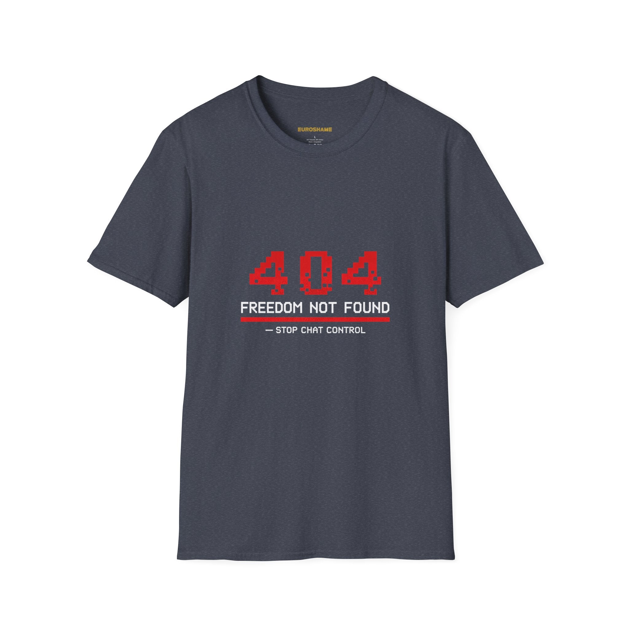 404 Freedom Not Found, frontside graphic T-shirt