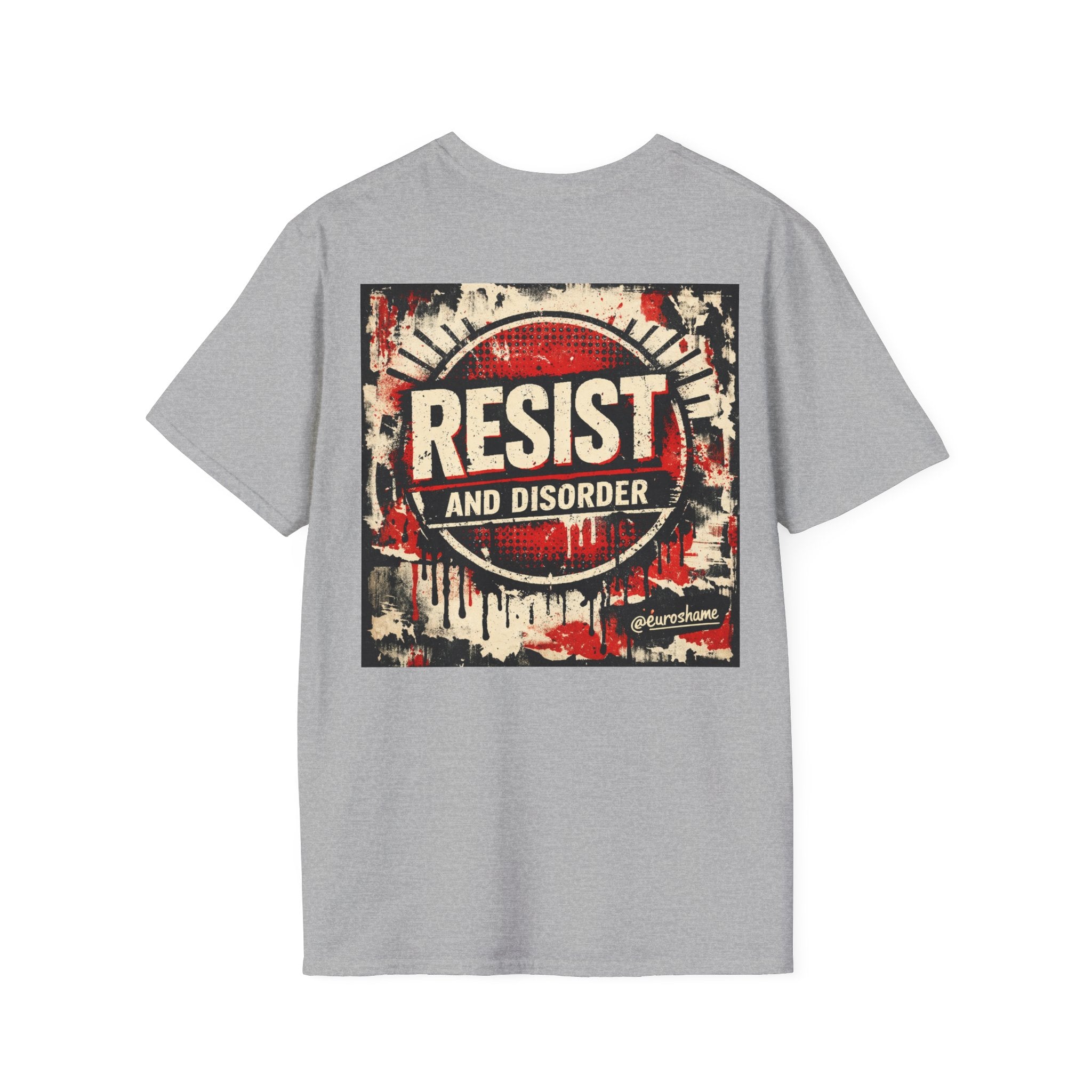 Resist and Disorder, backside graphic T-Shirt