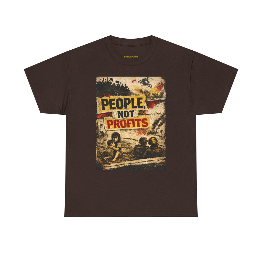 People Not Profits, frontside graphic T-Shirt