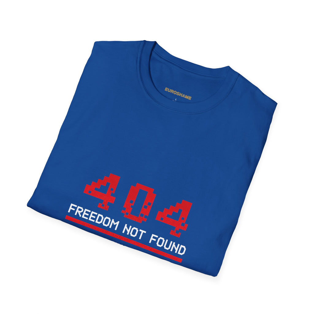 404 Freedom Not Found, frontside graphic T-shirt