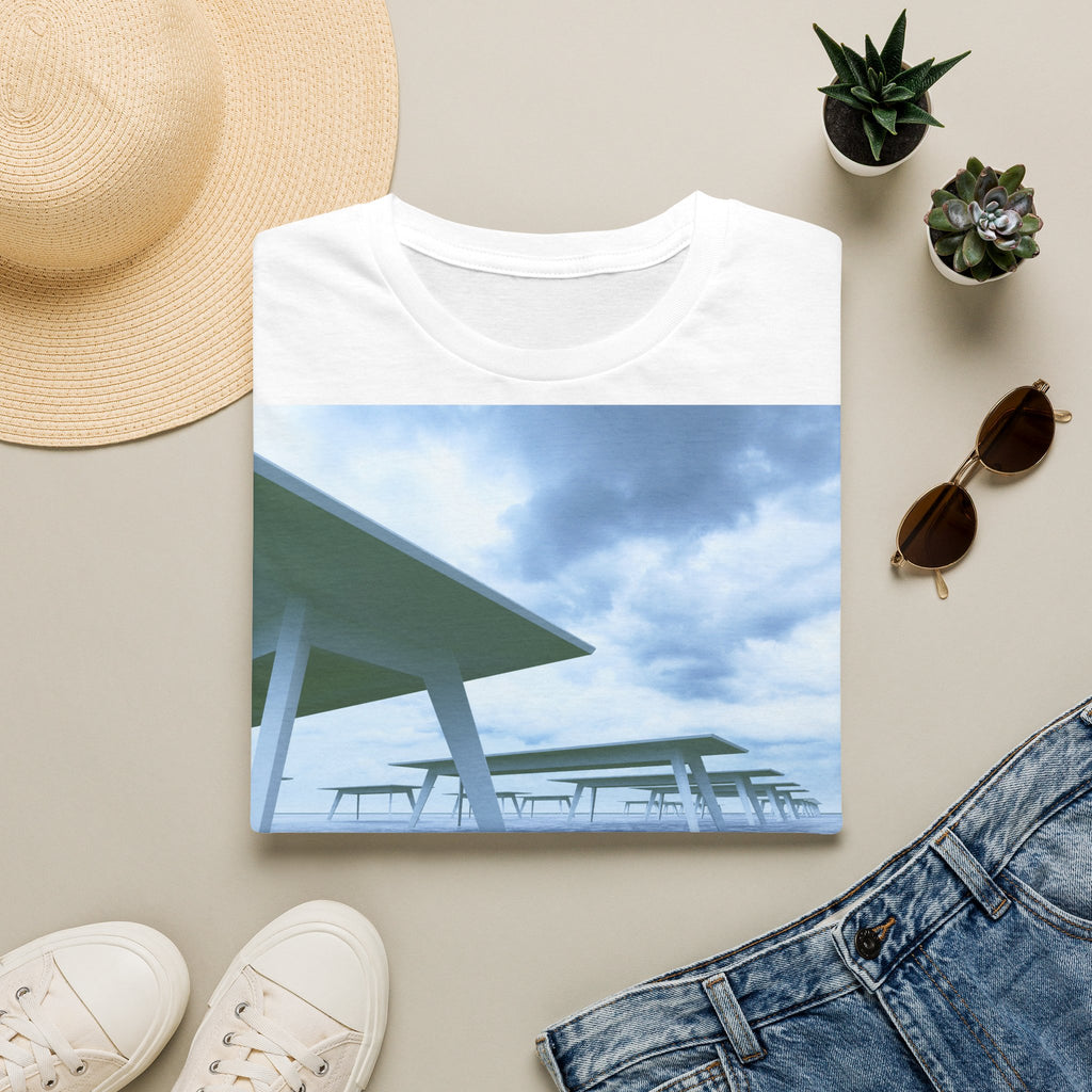 Beach Pier T-Shirt — Moody Seaside Landscape Tee