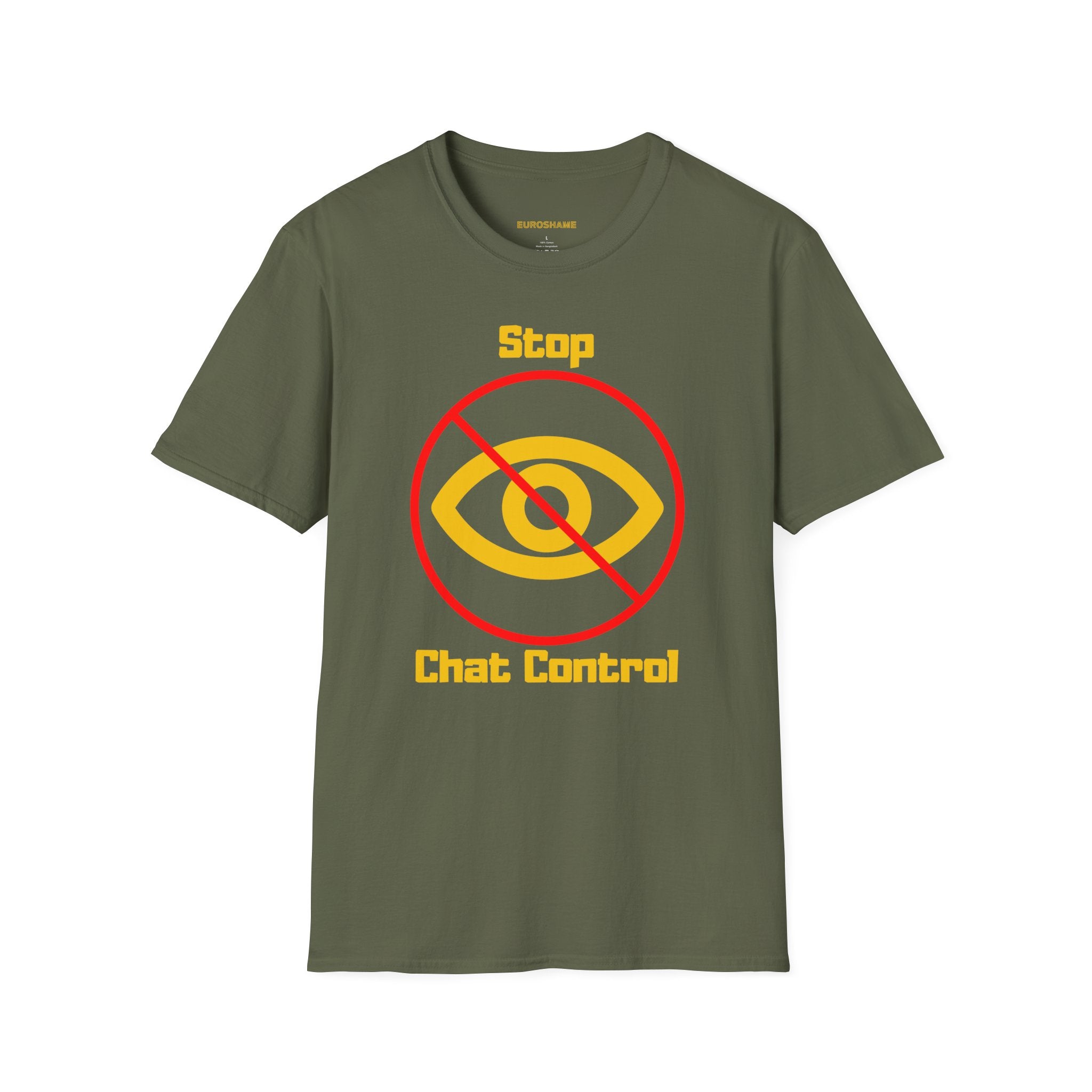 Stop Chat Control, frontside graphic T-Shirt