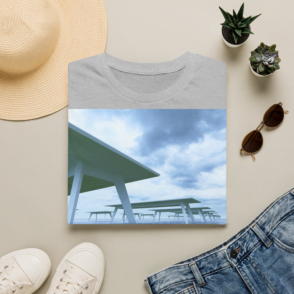 Beach Pier T-Shirt — Moody Seaside Landscape Tee