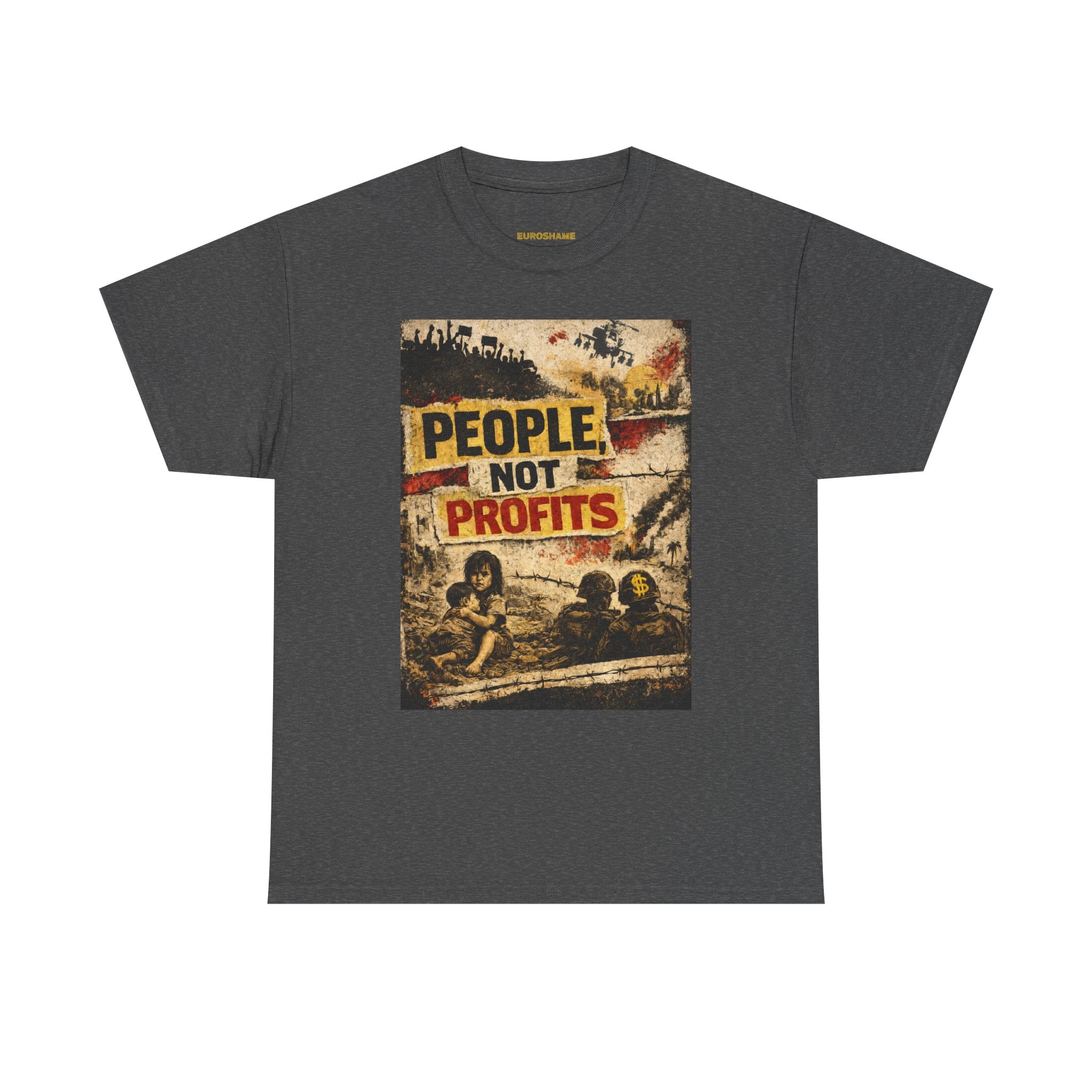 People Not Profits, frontside graphic T-Shirt