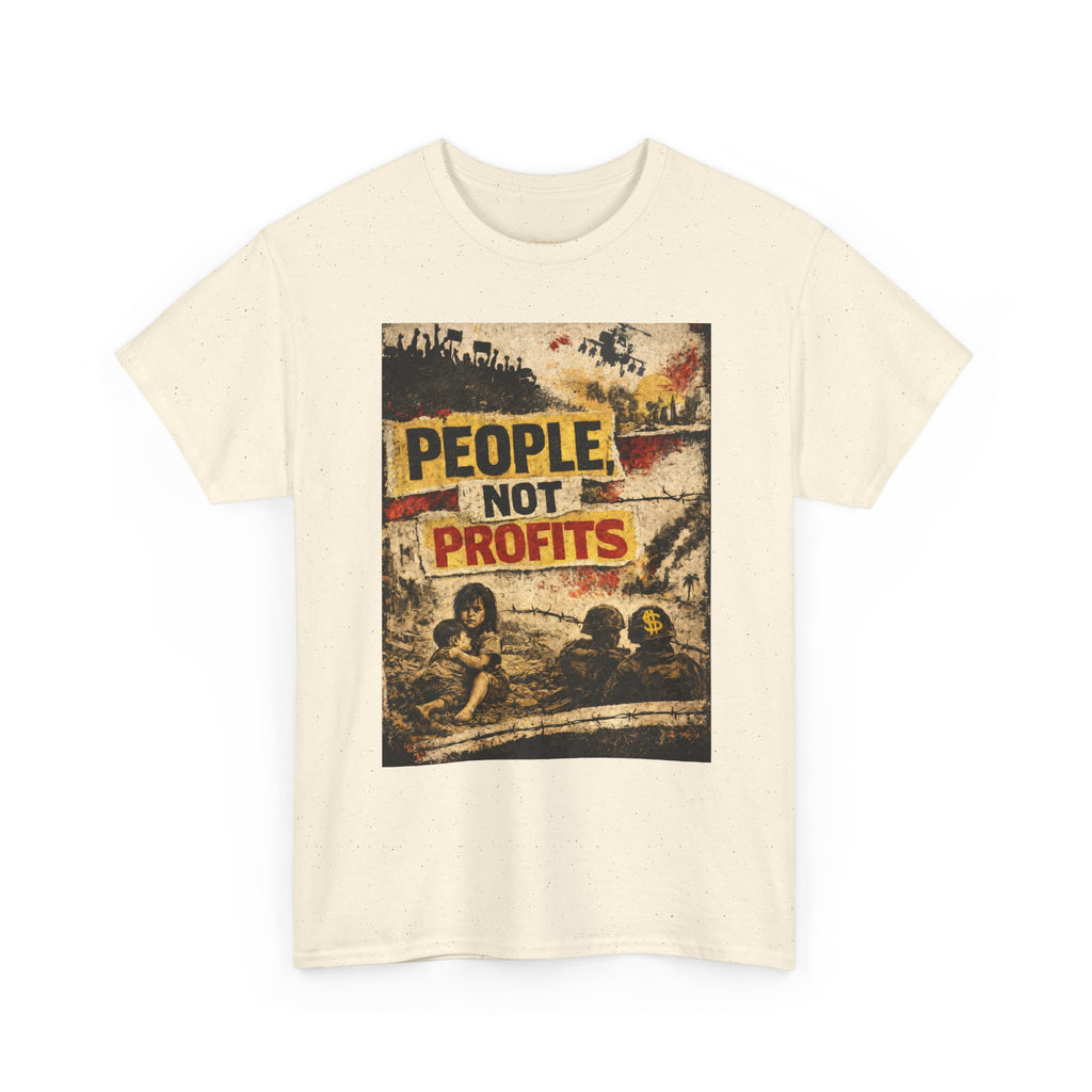 People Not Profits, frontside graphic T-Shirt