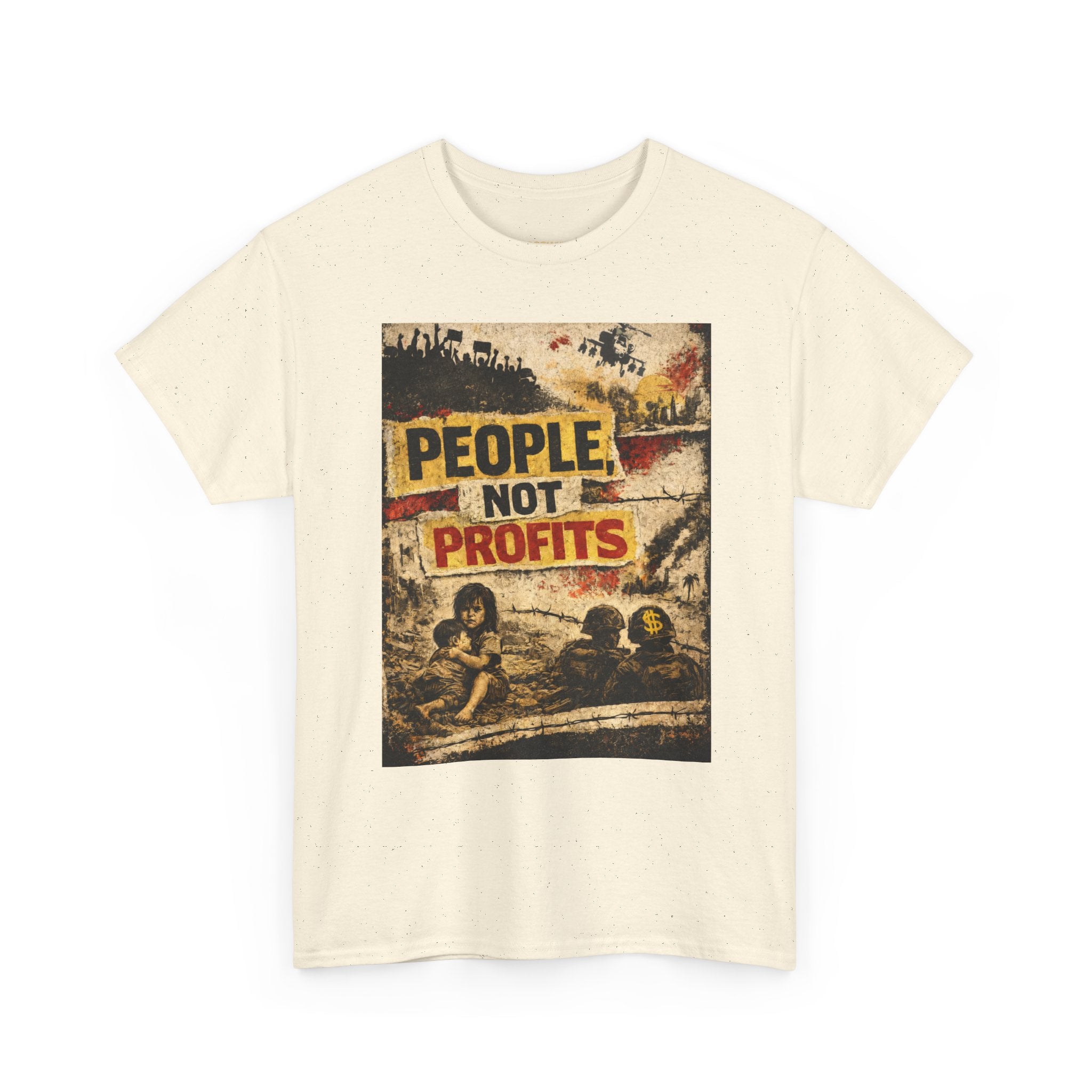 People Not Profits, frontside graphic T-Shirt