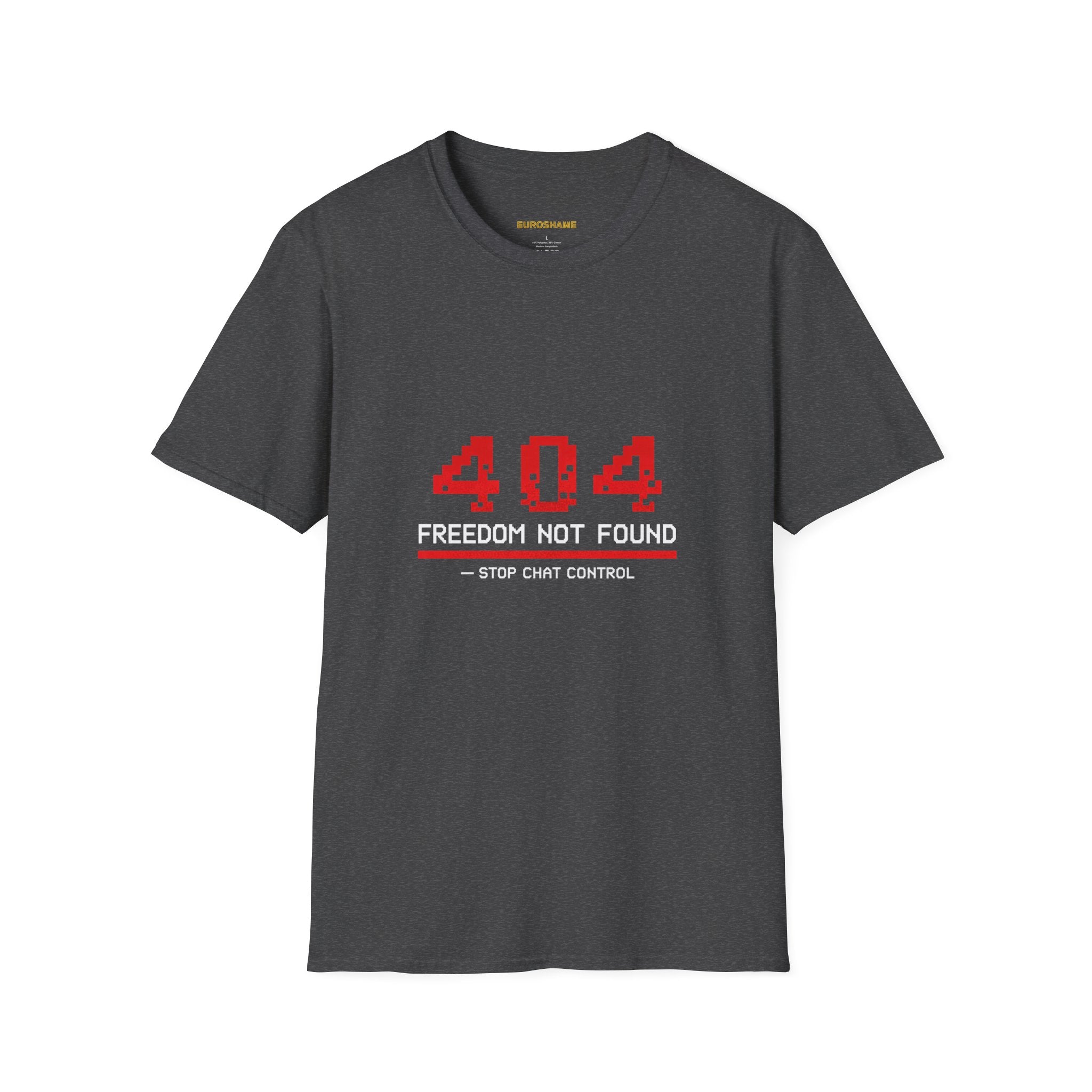 404 Freedom Not Found, frontside graphic T-shirt