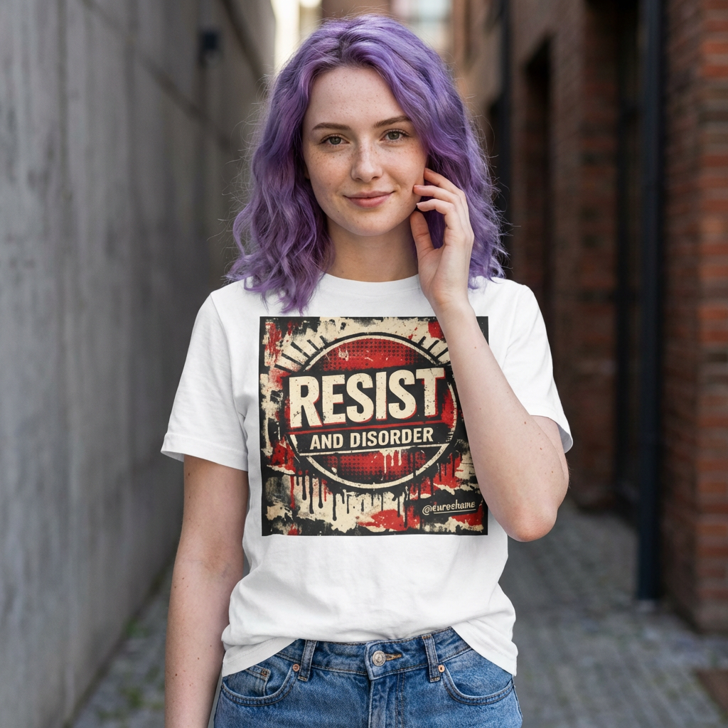 Resist and Disorder, Frontside graphic T-Shirt
