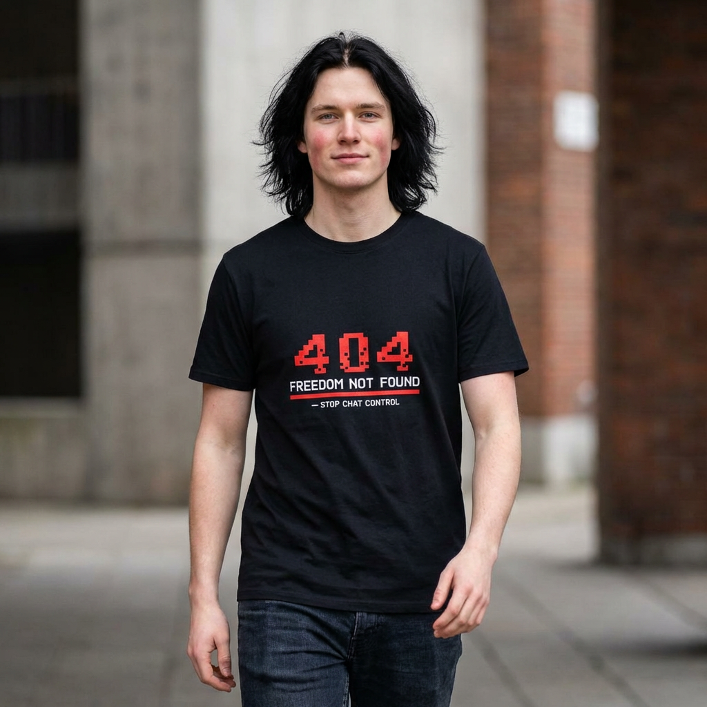 404 Freedom Not Found, frontside graphic T-shirt