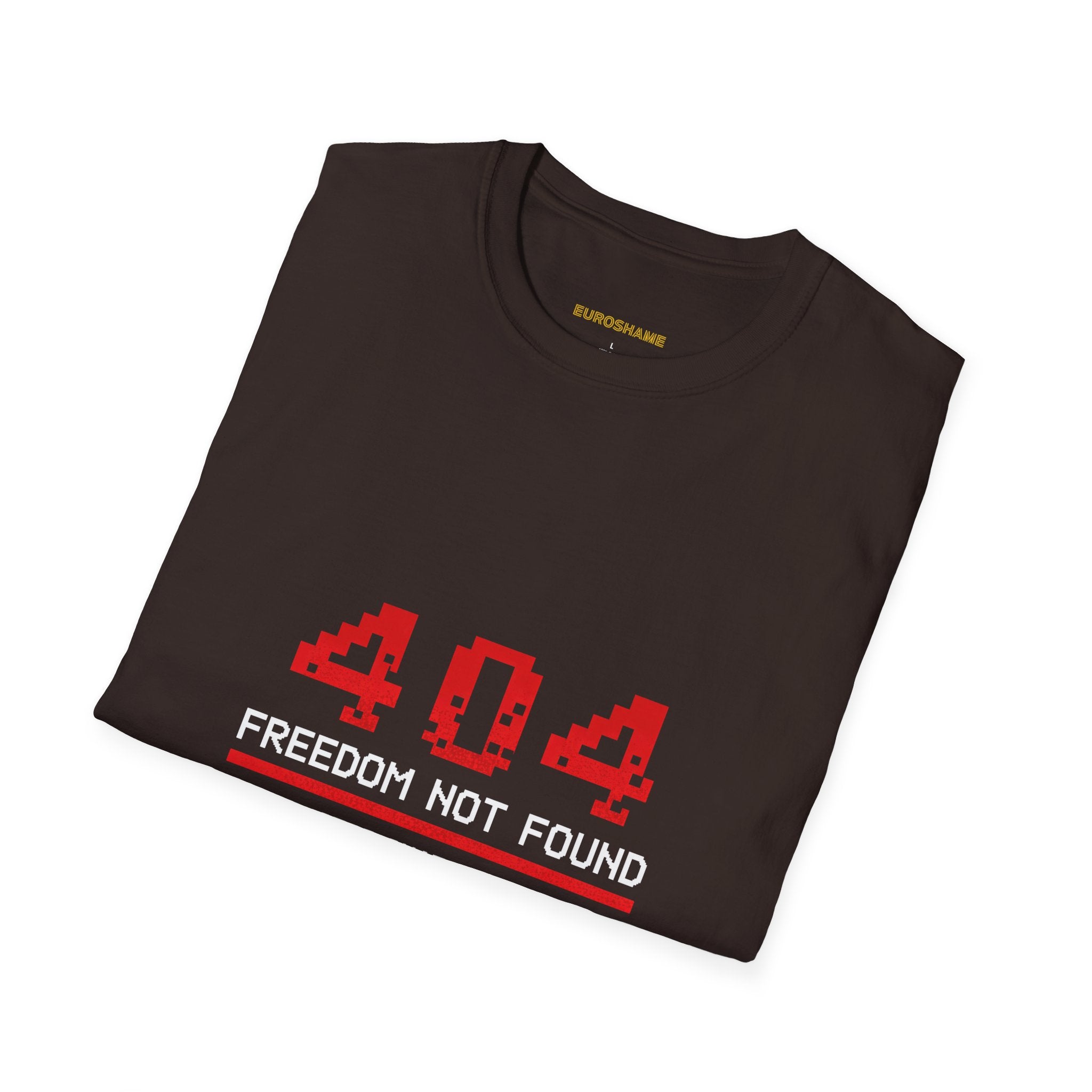 404 Freedom Not Found, frontside graphic T-shirt