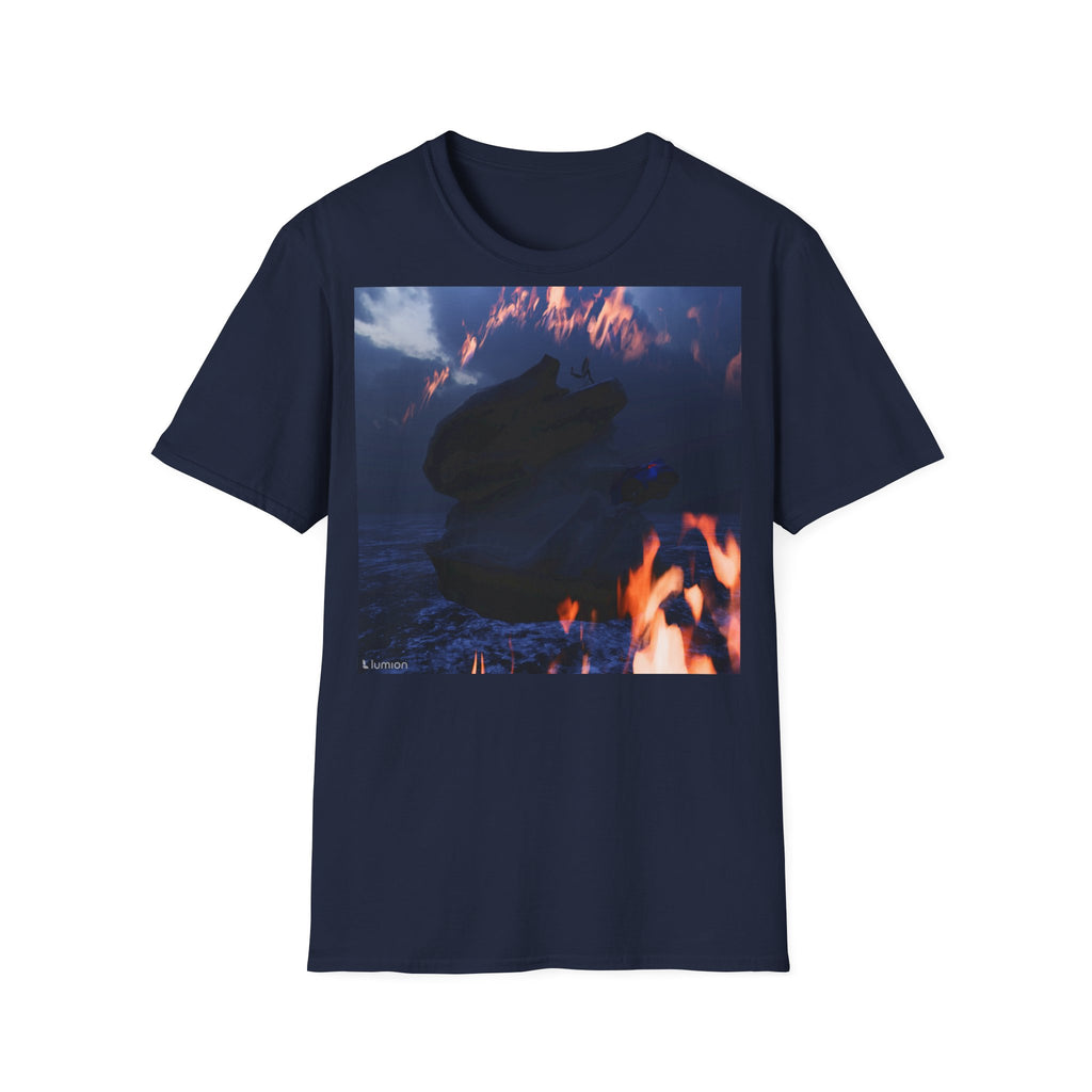 Pánské tričko Wolf Flames Graphic T-Shirt – Dark Mystic Animal Print