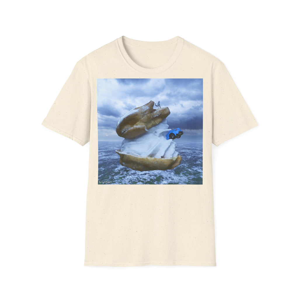 T-Shirt — Surreal Flying Fish & Diver Art Print Tee