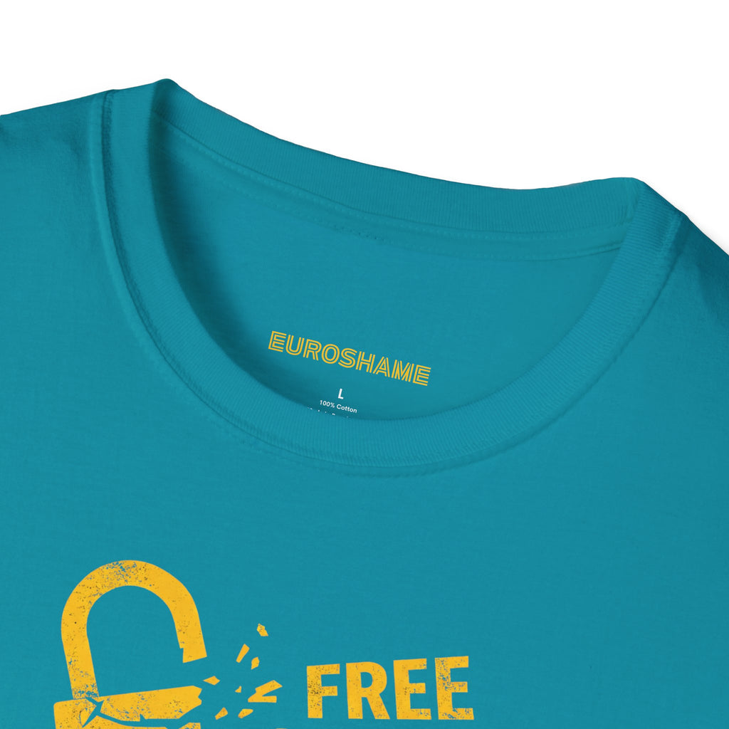Free Speech. Stop Chat Control, front graphic T-shirt
