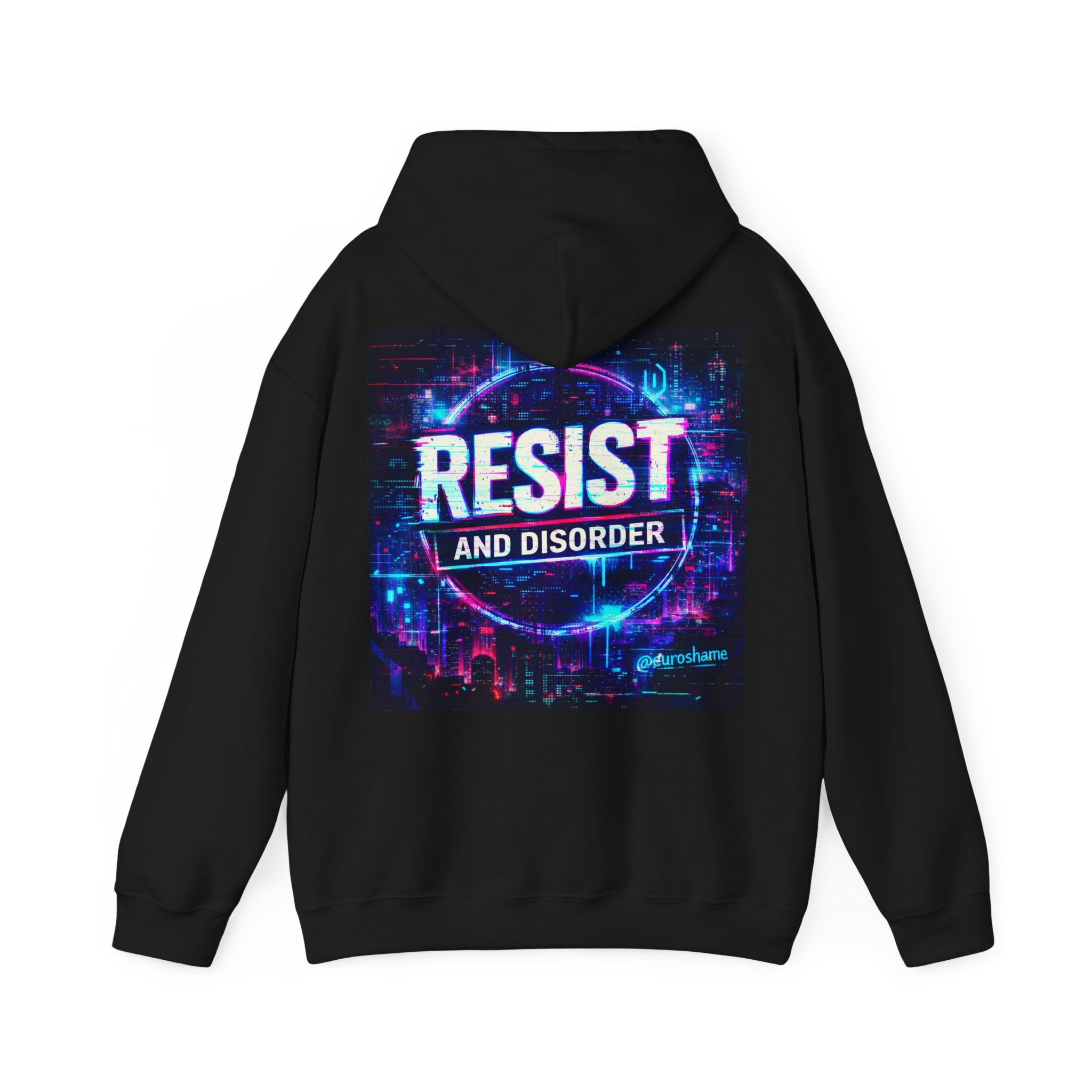 Cyberpunk style Resist and Disorder Hoodie