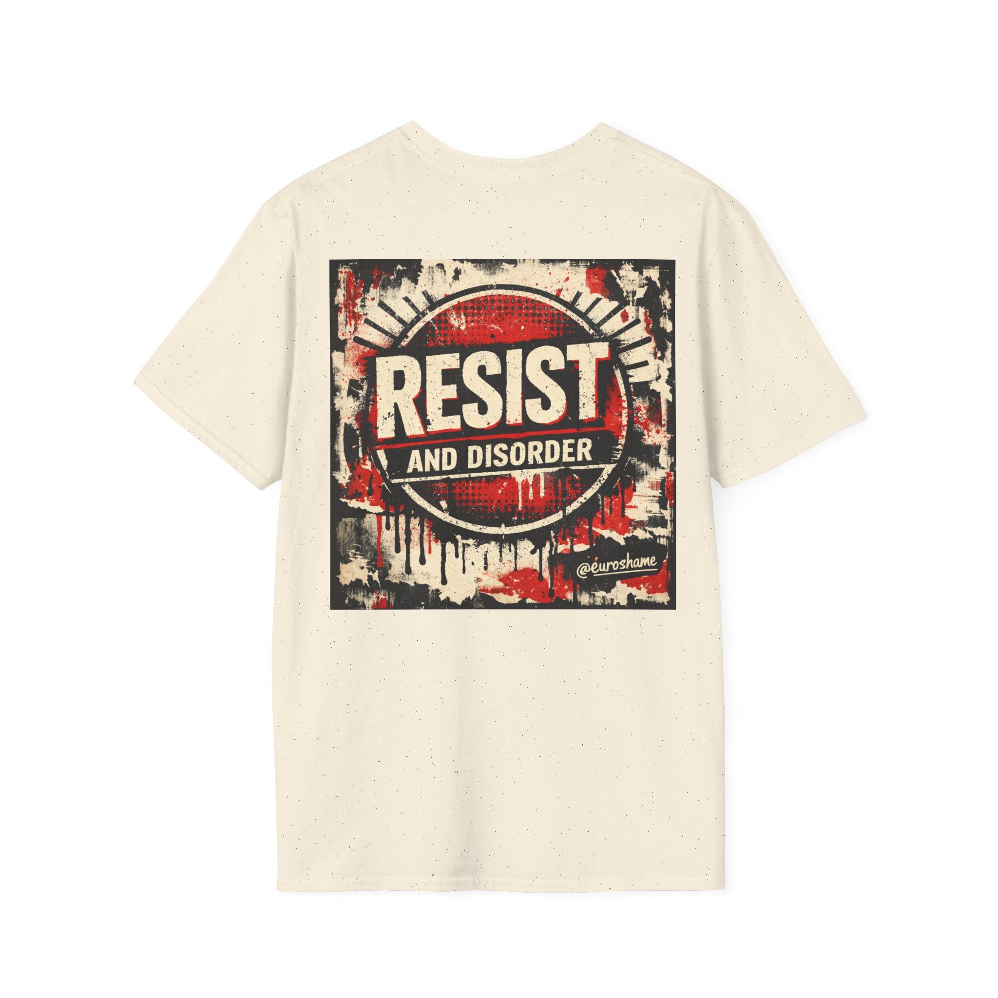 Resist and Disorder, backside graphic T-Shirt