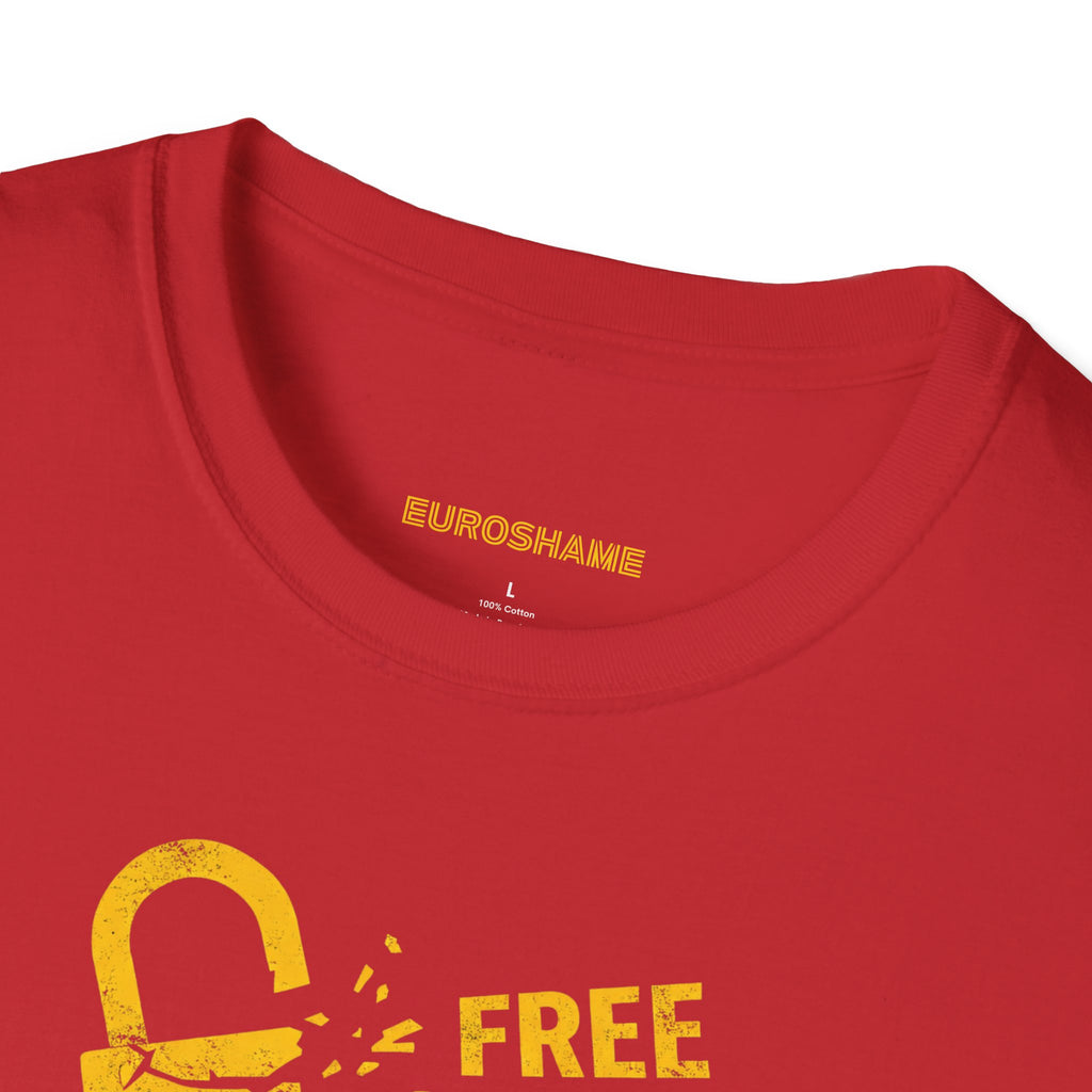 Free Speech. Stop Chat Control, front graphic T-shirt
