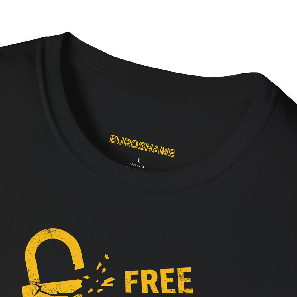 Free Speech. Stop Chat Control, front graphic T-shirt