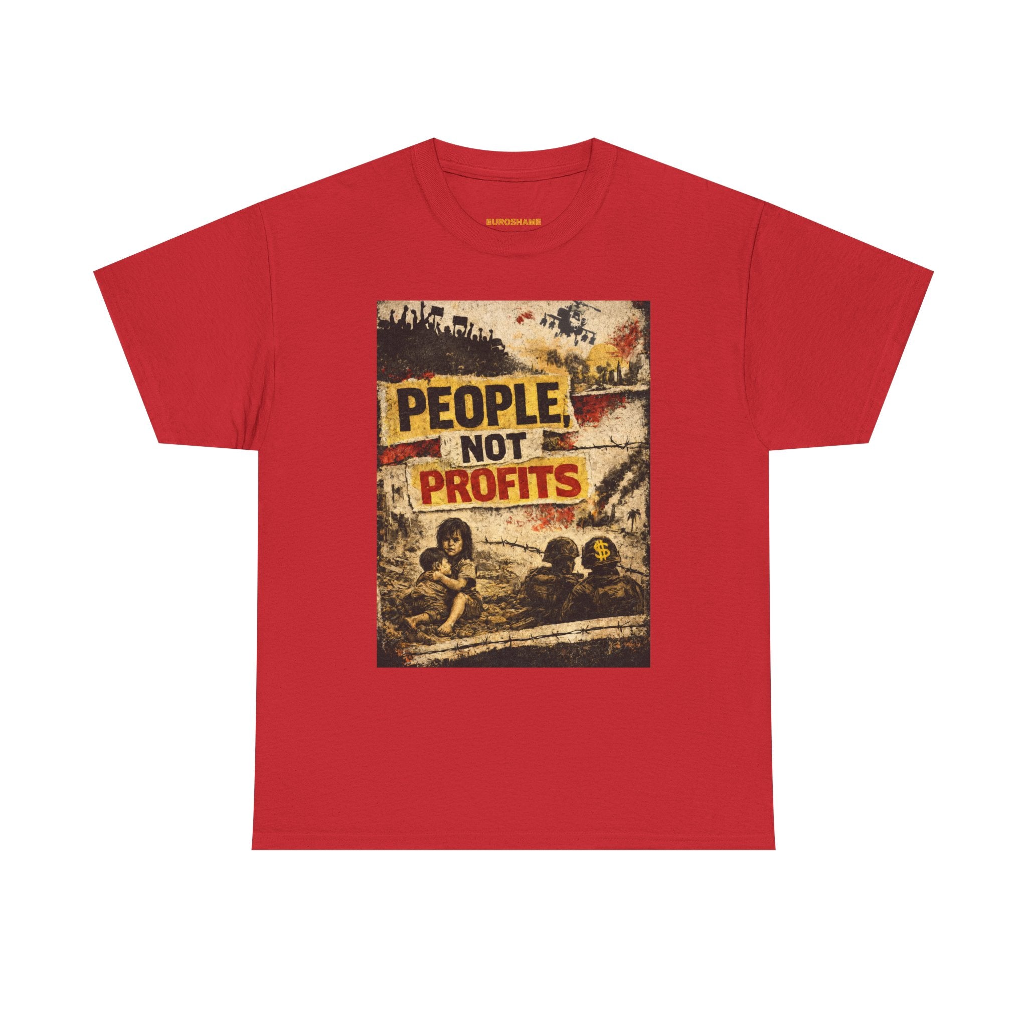 People Not Profits, frontside graphic T-Shirt