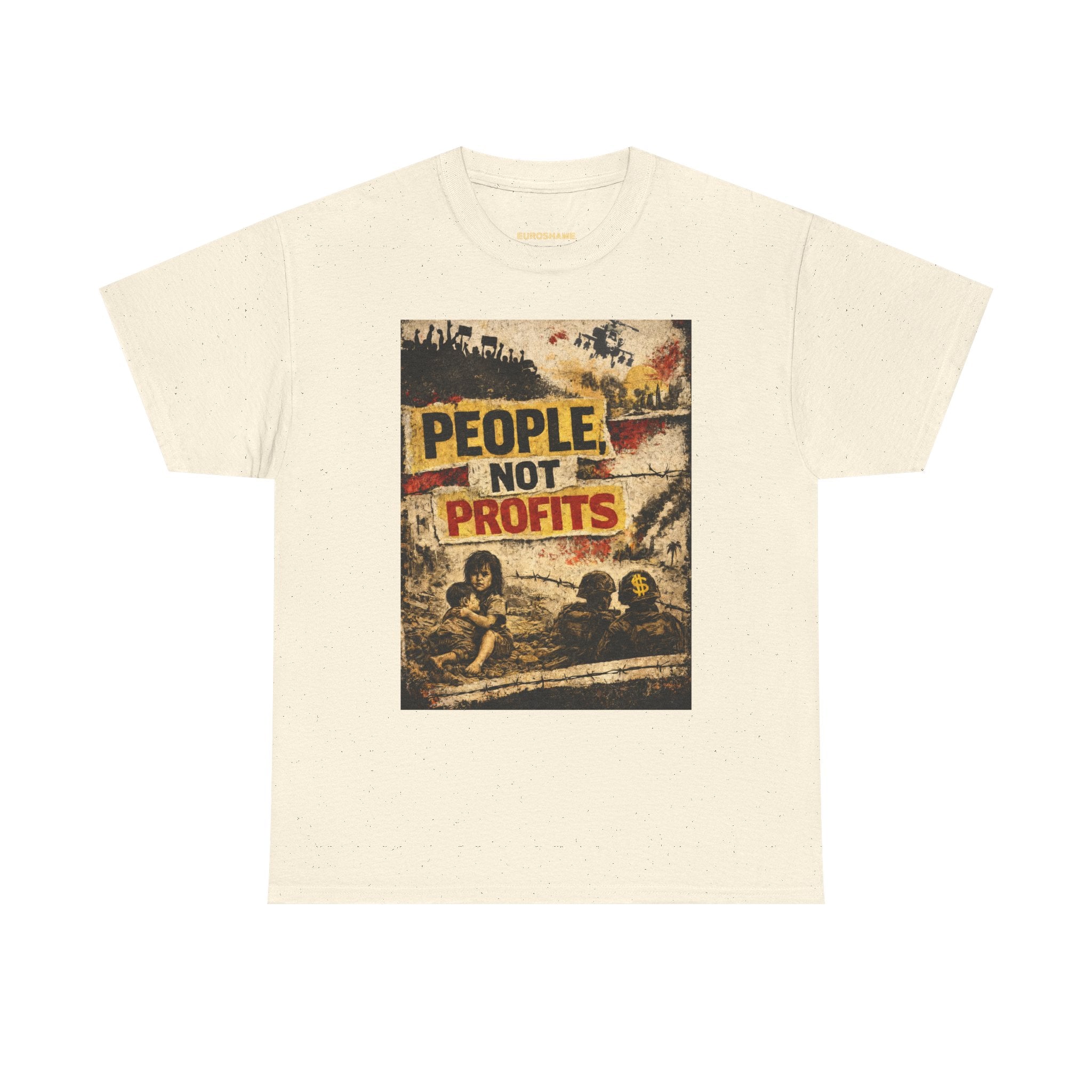 People Not Profits, frontside graphic T-Shirt