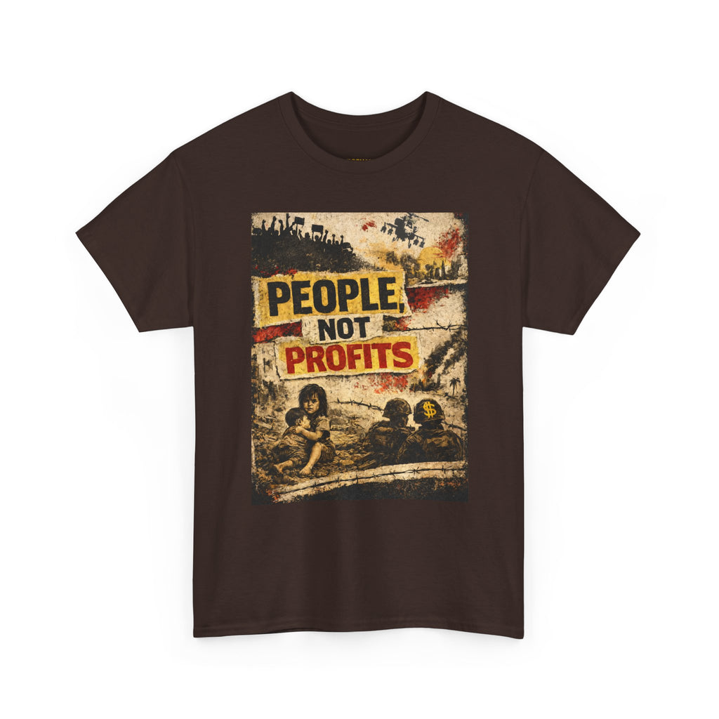 People Not Profits, frontside graphic T-Shirt