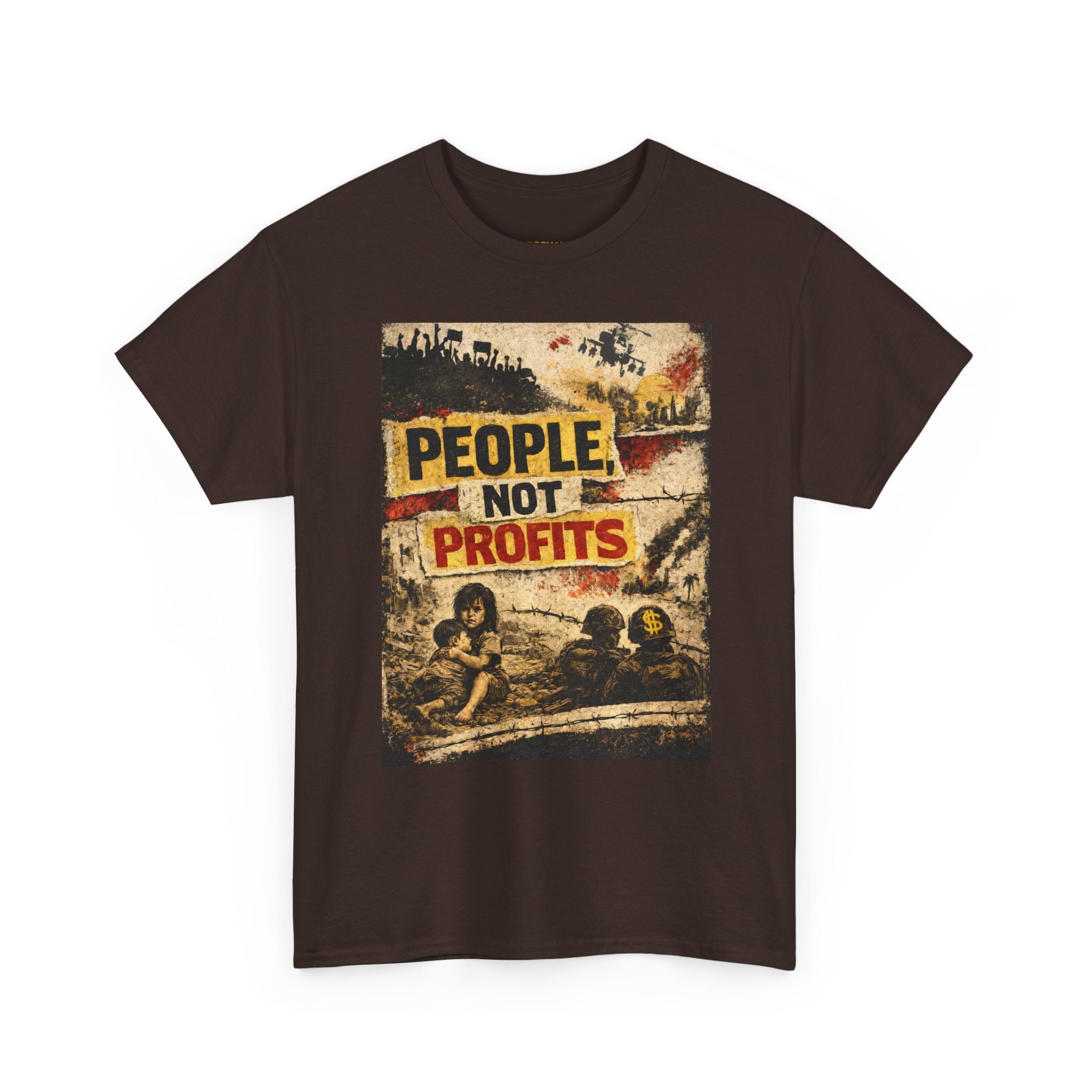 People Not Profits, frontside graphic T-Shirt