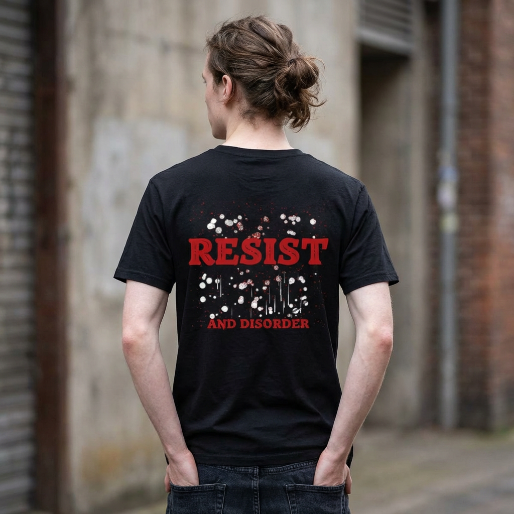 Splash Resist and Disorder, Backside graphic T-Shirt